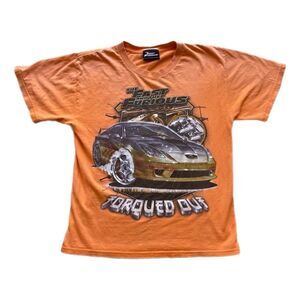 Vintage Car Shirt‎ Youth M The Fast and the Furious Orange Movie Promo Boys
